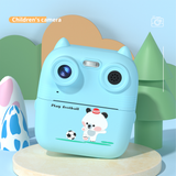 D8S CHILDRENS TIME FRONT BACK REAR HD DIGITAL THERMAL PRINT CAMERA 1080P 48MP Blue