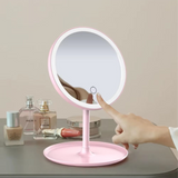 Makeup Mirror with LED Lights – Compact, Portable, and Touch Control