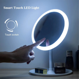 Makeup Mirror with LED Lights – Compact, Portable, and Touch Control